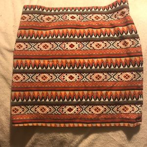 Forever21 Boho Chic Mini Skirt